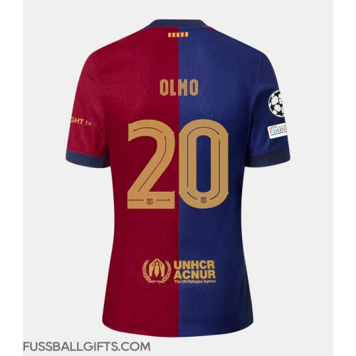 Barcelona Dani Olmo #20 Fußballbekleidung Heimtrikot 2024-25 Kurzarm